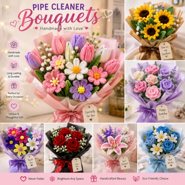 Pipe Cleaner Bouquets
